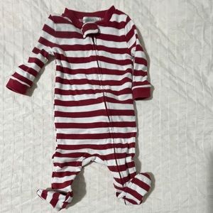 Pottery Barn Kids Footie in stripe 0-3M